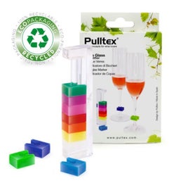Pulltex Identity lasinmerkkaajat | silikoni | 10 eri v&auml;ri&auml;
