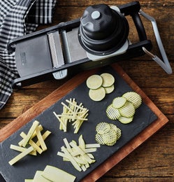 de Buyer Swing Plus mandoliini | julienne 2 ja 4 mm | siivu 0,5-10 mm | musta