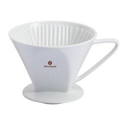 Westmark Brasilia kahvin suodatinsuppilo | posliini | koko 4 | valkoinen