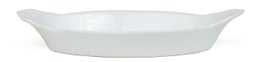 Xantia vuoka | maas&auml;lp&auml;posliinia | ovaali | 26x14 cm | valkoinen
