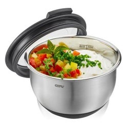 Gefu vatkauskulho kannella | ter&auml;s | silikoni pohja | &Oslash; 12 cm | 0,6 L