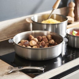 de Buyer Alchimy LOQY paistokasari | ter&auml;s | irroitettava kahva | korkeus 7,5 cm | &Oslash; 24 cm | 3,1 L