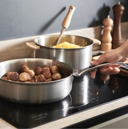 de Buyer Alchimy LOQY paistokasari | ter&auml;s | irroitettava kahva | korkeus 7,5 cm | &Oslash; 24 cm | 3,1 L