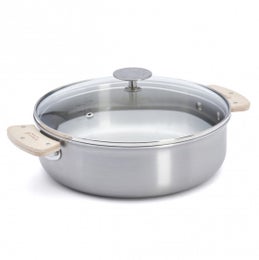 de Buyer Alchimy LOQY paistokasari | ter&auml;s | irroitettava kahva | korkeus 7,5 cm | &Oslash; 24 cm | 3,1 L