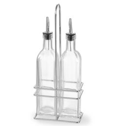 Hendi &ouml;ljy- ja viinietikkapullo setti | lasi | ter&auml;s | 2x237 ml