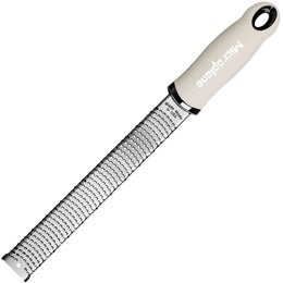 Microplane raastin | mikroter&auml; | soft touch kahva | hieno | pituus 32 cm | beige