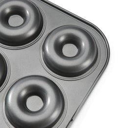 de Buyer donitsipelti | pinnoitettu hiiliter&auml;s | donitsin &Oslash; 8 cm | 6x donitsi