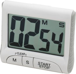 Keitti&ouml;ajastin | max. 59 min ja 59 sek | isot numerot | valkoinen