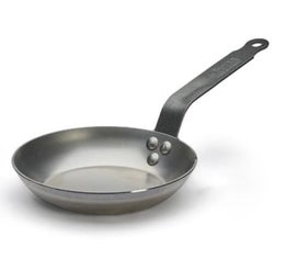 de Buyer Carbone Plus hiiliter&auml;spannu | rautakahva | korkeus 3 cm | &Oslash; 18 cm