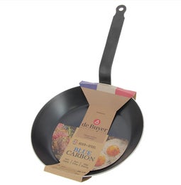 de Buyer Blue Carbon hiiliter&auml;spannu | rautakahva | &Oslash; 32 cm