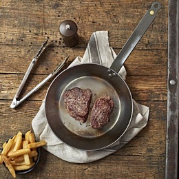 de Buyer Mineral B hiiliter&auml;spannu | rautakahva | korkeus 4 cm | &Oslash; 26 cm