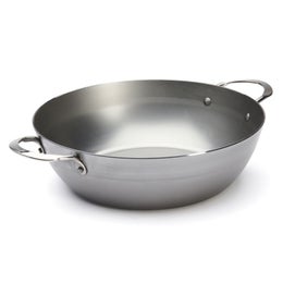 de Buyer Mineral B hiiliter&auml;spannu | ter&auml;skahvat | korkeus 10 cm | &Oslash; 32 cm