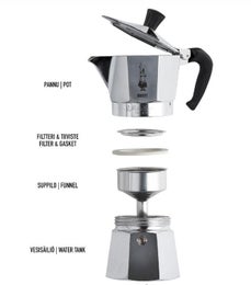 Bialetti moka express mutteripannu | alumiini | 6 kuppia