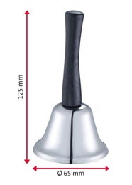 Westmark Jingle soittokello | ter&auml;s | puukahva | pituus 12,5 cm