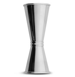 Exxent alkoholimitta Jigger | ter&auml;s | py&ouml;ristetyt reunat | 2 / 4 cl