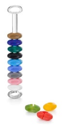 Ibili lasinmerkkaajat | joustava silikoni | 12 eri v&auml;ri&auml;