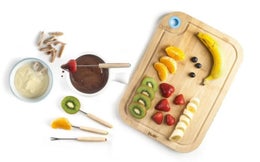 Ibili mini fonduepata | posliini | sis. 4 fonduehaarukkaa ja 4 tuikkua | 0,41 L