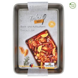 Birkmann uunivuoka | pinnoitettu hiiliter&auml;s | korkeus 6,5 cm | 35x25,5 cm | 3 L