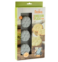 Decora leivosmuotti setti | silikoni | kukat | 2 kpl/pkt