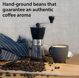 ADE kahvimylly | keraaminen koneisto | karkeudens&auml;&auml;t&ouml; | korkeus 20 cm