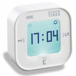 ADE ajastin | valaistu LCD-n&auml;ytt&ouml; | kello | &auml;&auml;ni- ja/tai v&auml;rin&auml;h&auml;lytys