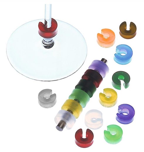 Pulltex Identity lasinmerkkaajat | joustava muovi | 10 eri v&auml;ri&auml;