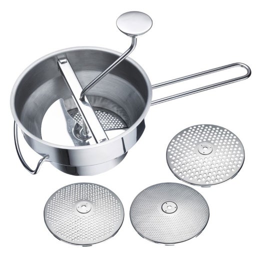 Westmark Finoletta paseerausmylly | ter&auml;s | ter&auml;levyt &Oslash; 1 mm, 3 mm, 5 mm | &Oslash; 20 cm