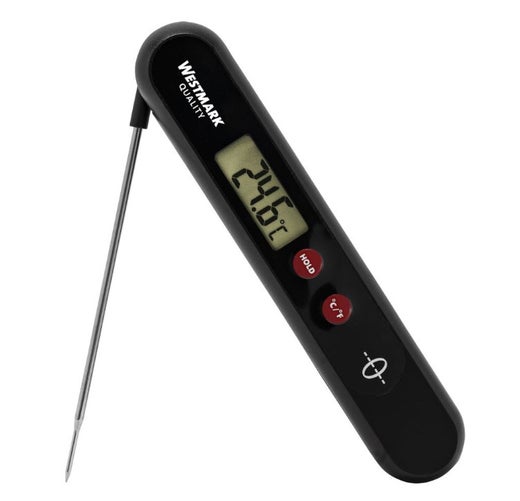 Westmark paristoton ruokal&auml;mp&ouml;mittari | digitaalinen | 0...+200&deg;C | anturin pituus 122 mm