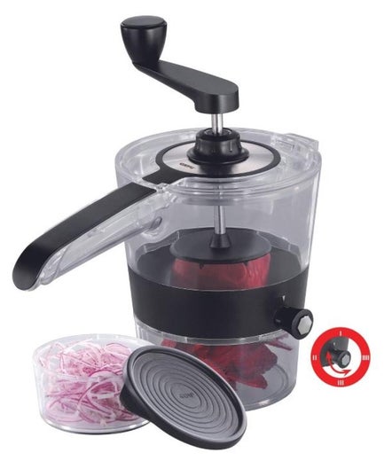 Gefu Spiralfix spiraalileikkuri | muovi | ter&auml;s | &Oslash; 14,8  cm | korkeus 29 cm