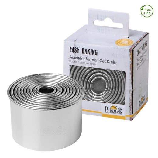 Birkmann muottisarja | ter&auml;s | py&ouml;re&auml; | 10 eri kokoa | korkeus 4,5 cm | &Oslash; 1,5-7 cm