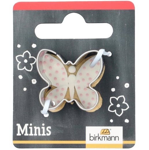 birkmann mini piparkakkumuotti perhonen | ter&auml;s | koko 2,6 cm