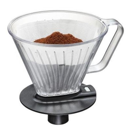 Gefu Fabiano kahvin suodatinsuppilo | muovi | koko 4 | kirkas/musta