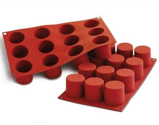 Silikomart sylinteri leivosmuotti | silikoni | korkeus 5 cm | 12x &Oslash; 4,8 cm