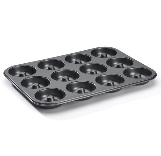 de Buyer donitsipelti | pinnoitettu hiiliter&auml;s | donitsin &Oslash; 7 cm | 12x donitsi