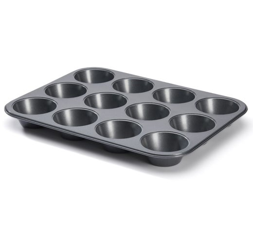 De Buyer muffinssipelti | pinnoitettu ter&auml;s | 12x muffinssi