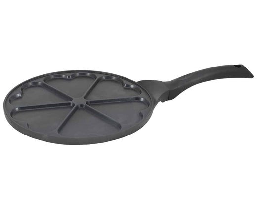 Opa lettupannu | pinnoitettu valualumiini | syd&auml;n kuvio | 6 lettua | &Oslash; 27 cm