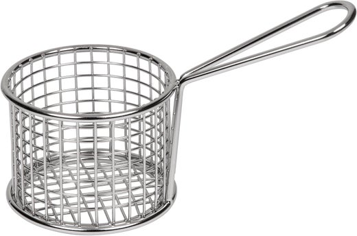 Exxent friteerauskori | ter&auml;s | kahvalla | &Oslash; 9,5 cm