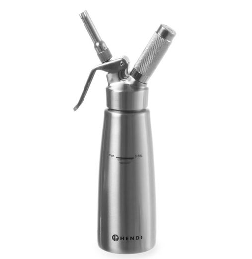 Hendi Profi kermasifoni | ter&auml;s | sis. 3 tyllaa ja harja | 0,5 L