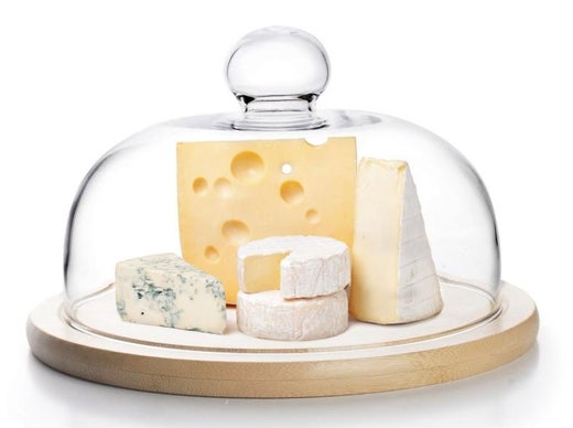 Ibili juusto- / kakkukupu | lasikansi | bambu alusta | &Oslash; 24 cm