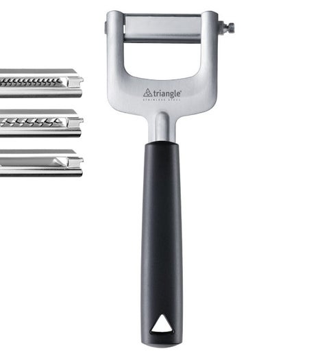 triangle Spirit julienne- ja viipaleleikkuri | ter&auml;s | PP | 3-ter&auml;&auml; | pituus 19,5 cm