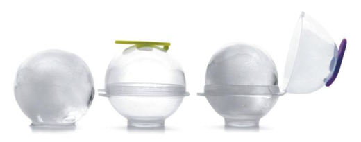 Ibili j&auml;&auml;palamuotti | silikoni/muovi | pallo | &Oslash; 5,5 cm | kirkas | 4 kpl/pkt