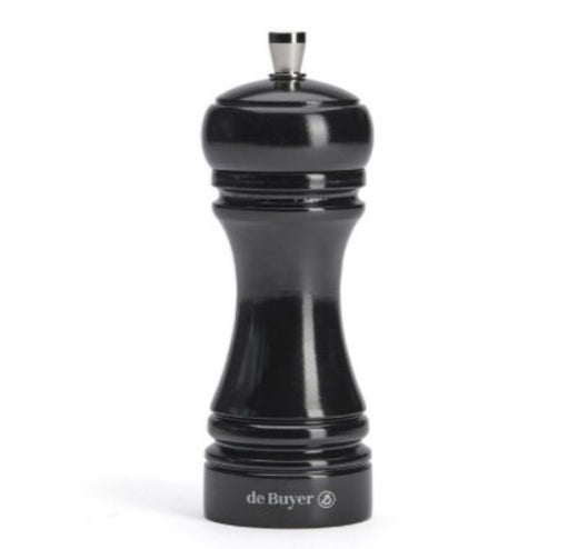 de Buyer Java pippurimylly | hiiliter&auml;s koneisto | py&ouml;kki | korkeus 14 cm | musta